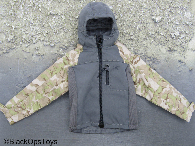 Load image into Gallery viewer, PMC Field RECCE - Multicam &amp; Grey Hooded Jacket
