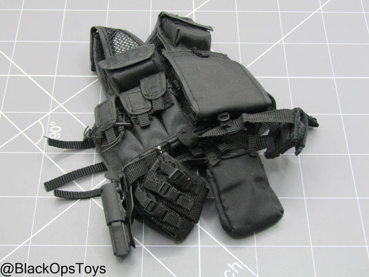 Black Survival Vest w/Pouches