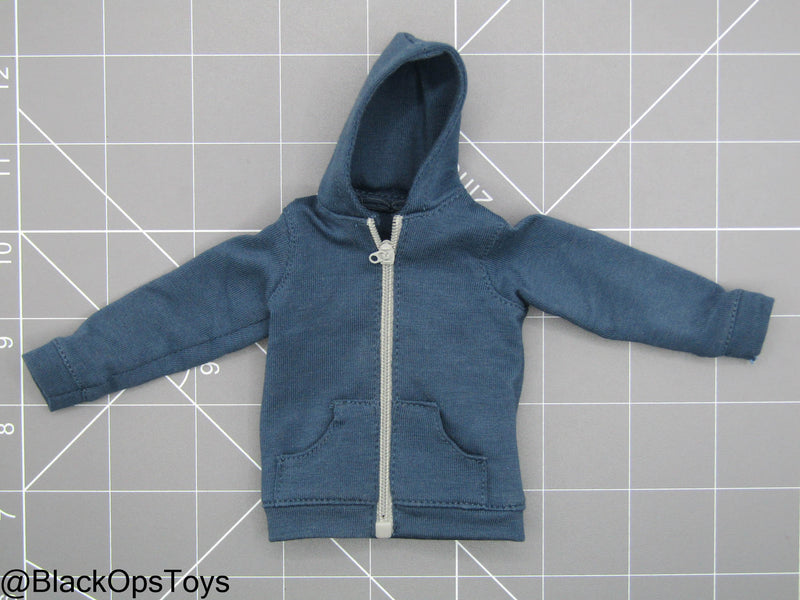 Load image into Gallery viewer, Female Blue Hoodie Jacket
