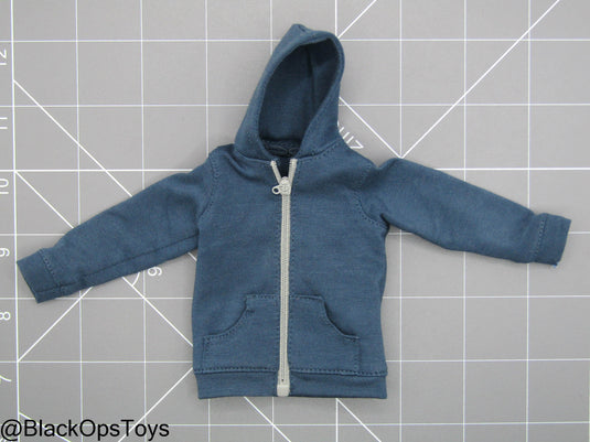 Female Blue Hoodie Jacket