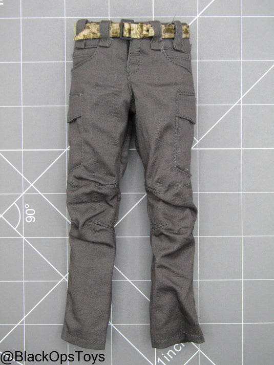 Grey Combat Pants w/Belt