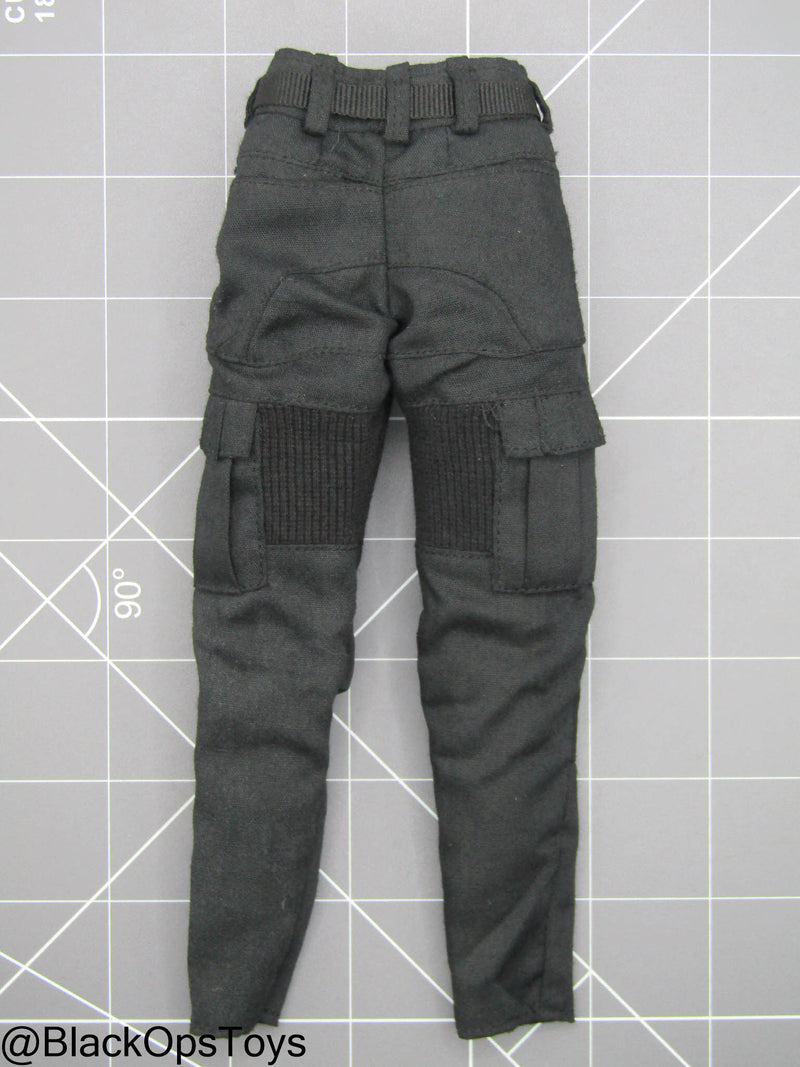 Load image into Gallery viewer, Black Combat Pants w/Belt
