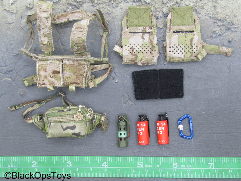 PMC Field RECCE Multicam Chest Rig w Fanny Pack BlackOpsToys