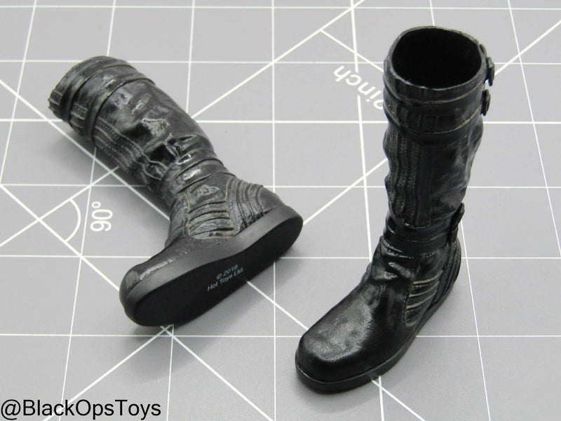 Load image into Gallery viewer, Star Wars - Kylo Ren - Black Combat Boots (Peg Type) (Hot Toys)
