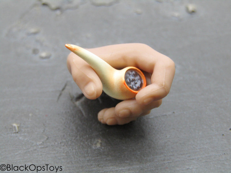 Load image into Gallery viewer, The Bad - Male &quot;Pipe Holding&quot; Hand Set w/Smoking Pipe
