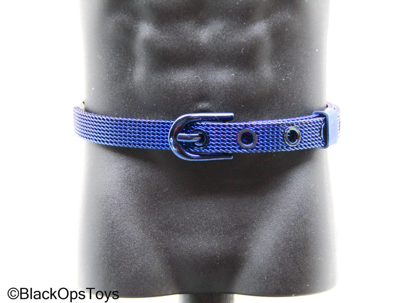 Load image into Gallery viewer, Blue Metallic Belt

