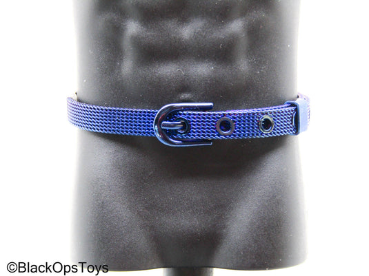 Blue Metallic Belt