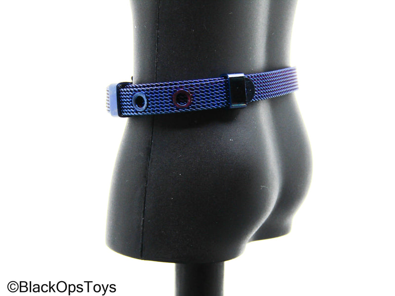 Load image into Gallery viewer, Blue Metallic Belt
