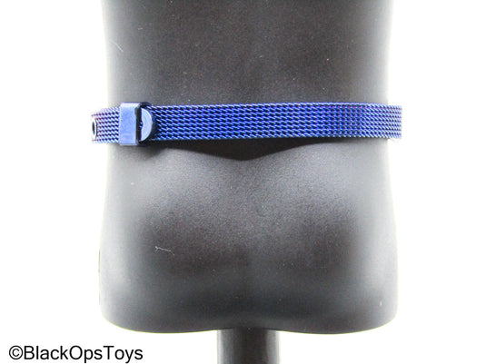 Blue Metallic Belt