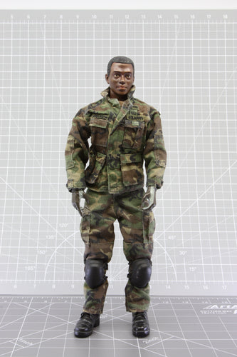 BAM Body 1/6 Used Woodland Camo Base Figure