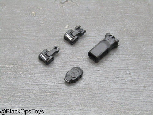 Compact Weapon Series 2 - Black Iron Sight, Foregrip, & Tac Light Set