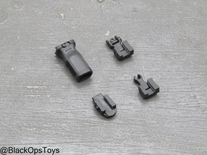 Load image into Gallery viewer, Compact Weapon Series 2 - Black Iron Sight, Foregrip, &amp; Tac Light Set
