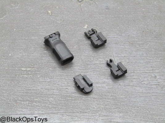 Compact Weapon Series 2 - Black Iron Sight, Foregrip, & Tac Light Set