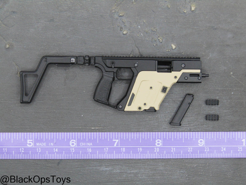 Load image into Gallery viewer, Compact Weapon Series 2 - FDE Tan &amp; Black Vector SMG (A)
