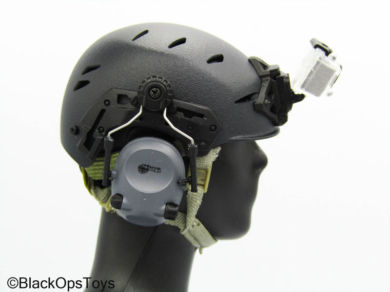 Load image into Gallery viewer, PMC Field RECCE - Black Helmet w/Headphones
