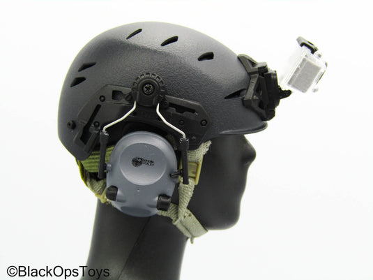 PMC Field RECCE - Black Helmet w/Headphones