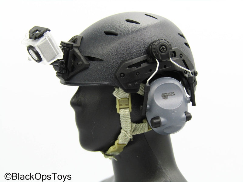 Load image into Gallery viewer, PMC Field RECCE - Black Helmet w/Headphones
