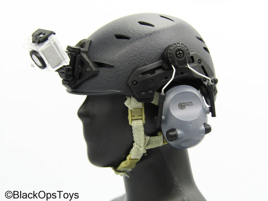 PMC Field RECCE - Black Helmet w/Headphones