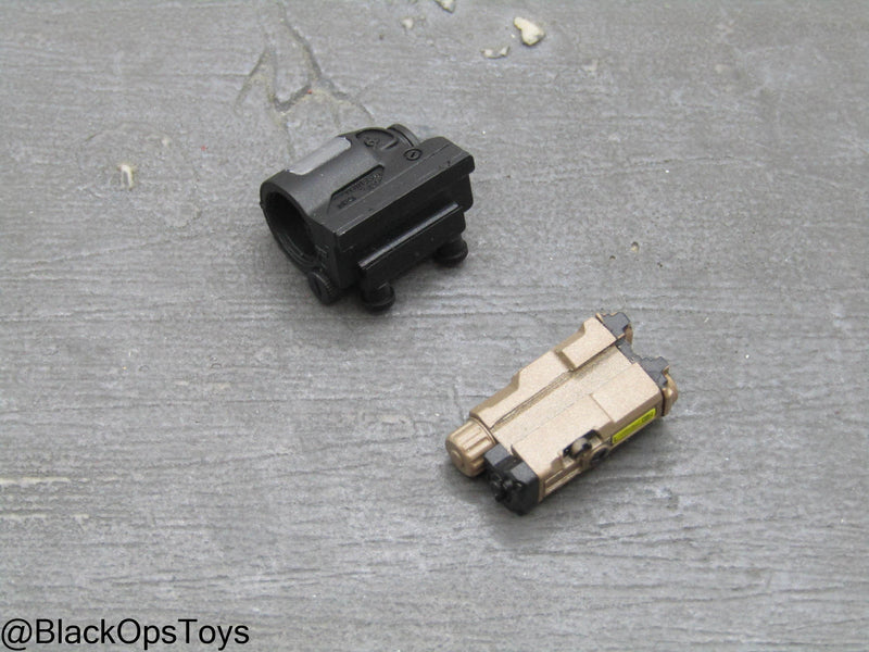 Load image into Gallery viewer, Compact Weapon Series 2 - Black Trijicon SRS Sight w/Bronze PEQ

