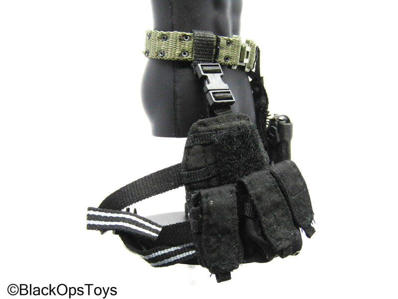 Load image into Gallery viewer, OD Green w/Pistol, Left Handed Drop Leg Holster &amp; Mag Pouch
