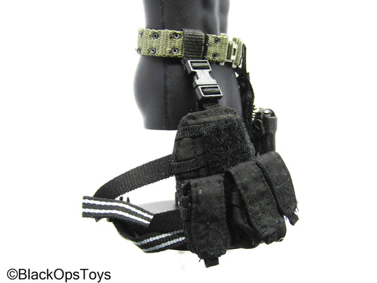 OD Green w/Pistol, Left Handed Drop Leg Holster & Mag Pouch