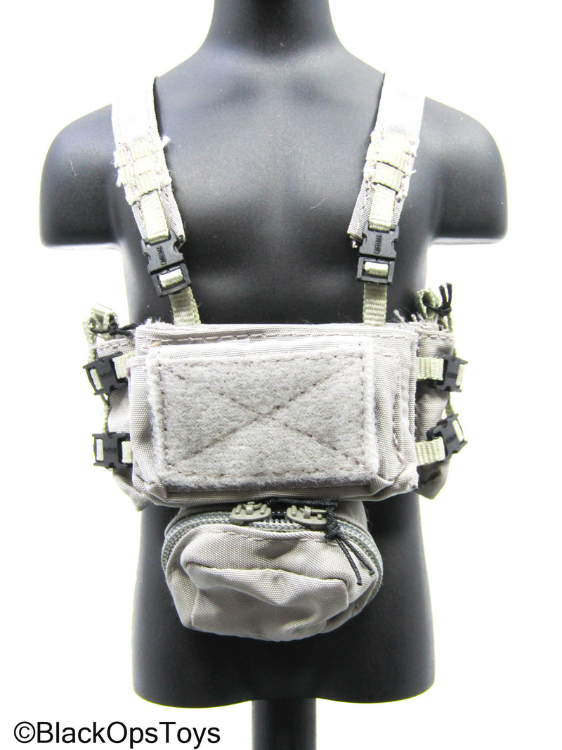 Load image into Gallery viewer, Grey Tactical Chest Rig w/Pouch
