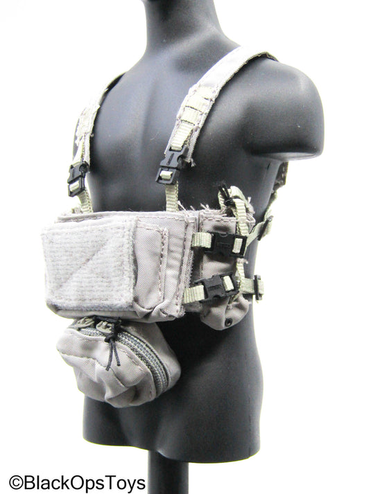 Grey Tactical Chest Rig w/Pouch