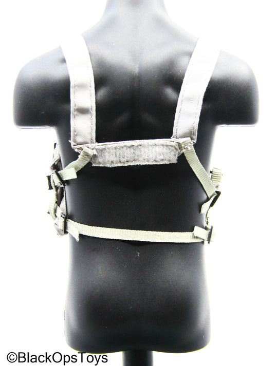 Grey Tactical Chest Rig w/Pouch