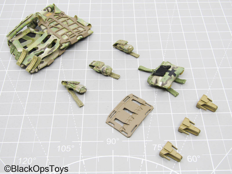 Load image into Gallery viewer, Multicam Camo Plate Carrier Vest w/Pouch Set (Easy &amp; Simple)
