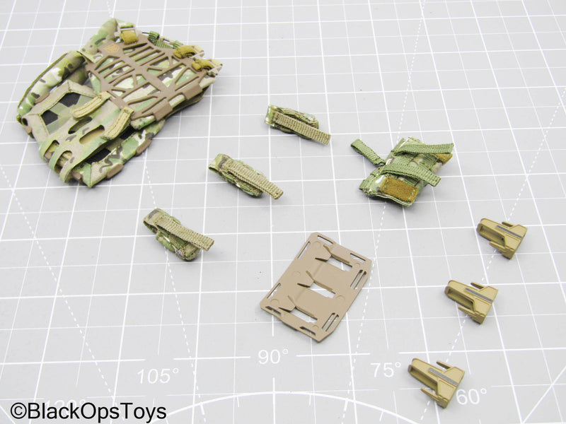 Load image into Gallery viewer, Multicam Camo Plate Carrier Vest w/Pouch Set (Easy &amp; Simple)
