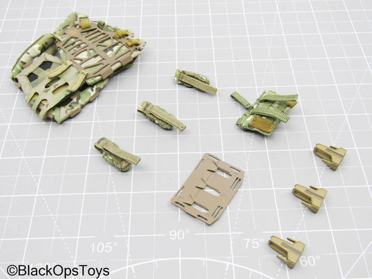 Multicam Camo Plate Carrier Vest w/Pouch Set (Easy & Simple)