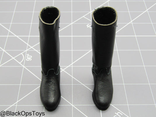 Star Wars - Black Leather Like Combat Boots (Foot Type)