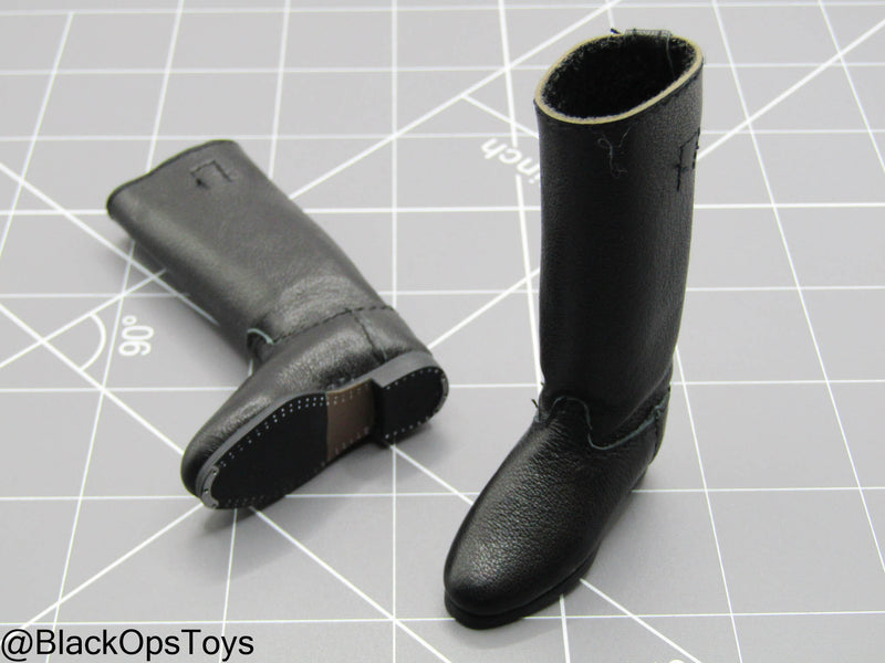 Load image into Gallery viewer, Star Wars - Black Leather Like Combat Boots (Foot Type)

