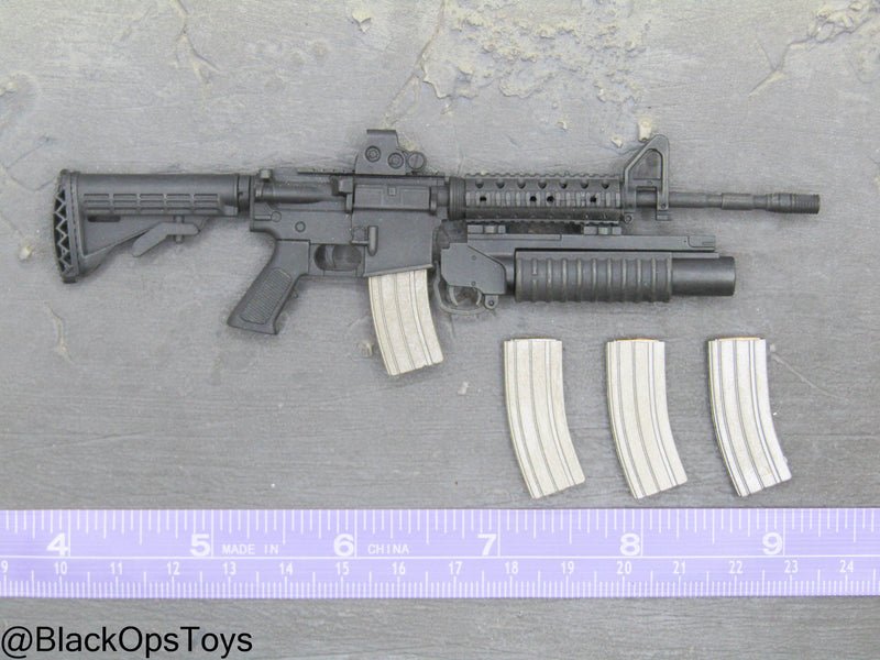 Load image into Gallery viewer, Black M4 Rifle w/Grenade Launcher
