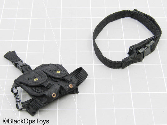 Black Belt w/Drop Leg Mag Pouch (READ DESC)