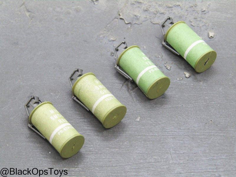 Load image into Gallery viewer, Yellow, Red, &amp; Green Smoke Grenade Set (x4)
