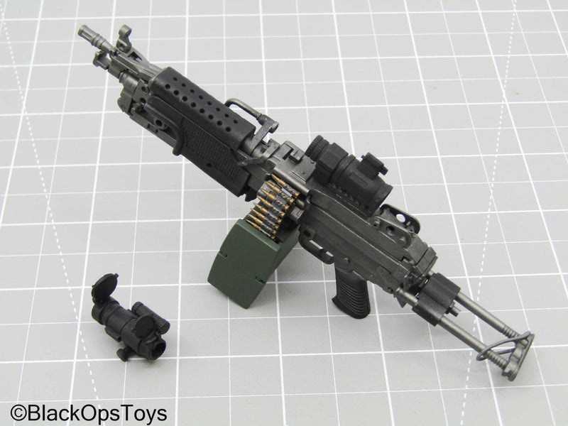 Load image into Gallery viewer, M249 SAW Rifle w/Ammo Box, &amp; Scope Set
