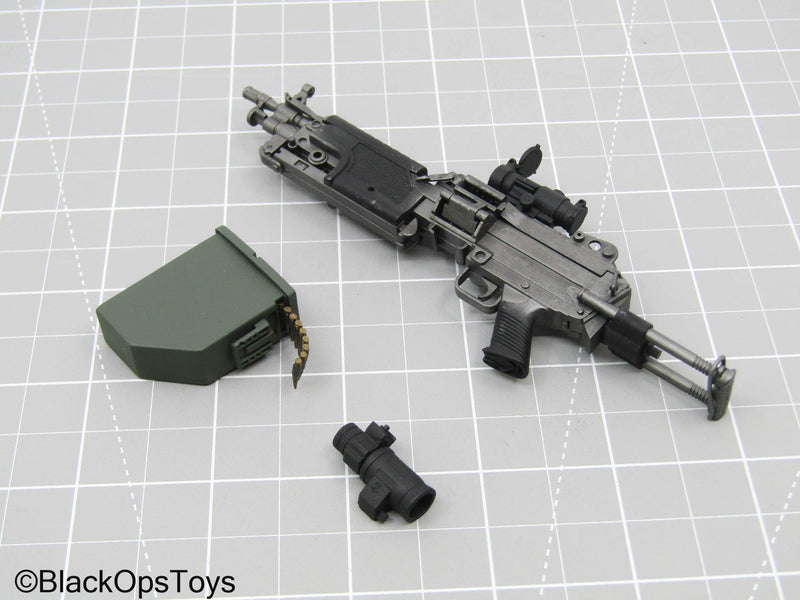 Load image into Gallery viewer, M249 SAW Rifle w/Ammo Box, &amp; Scope Set
