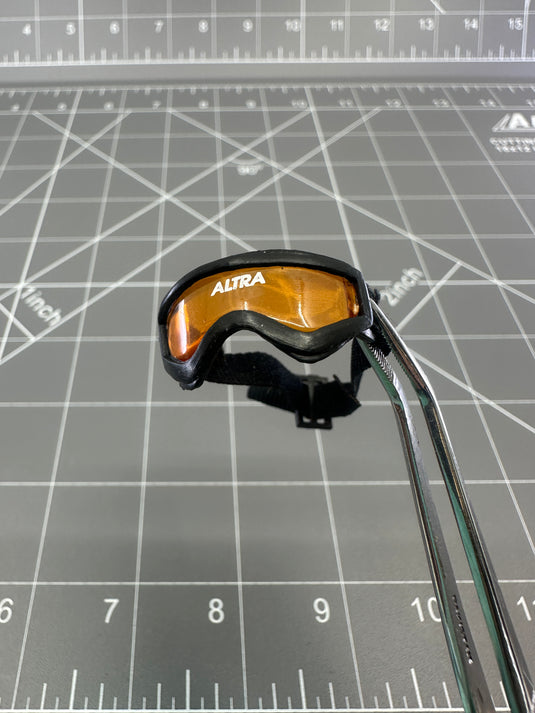 BAM 1/6 Scale Black Goggles with Orange Lens