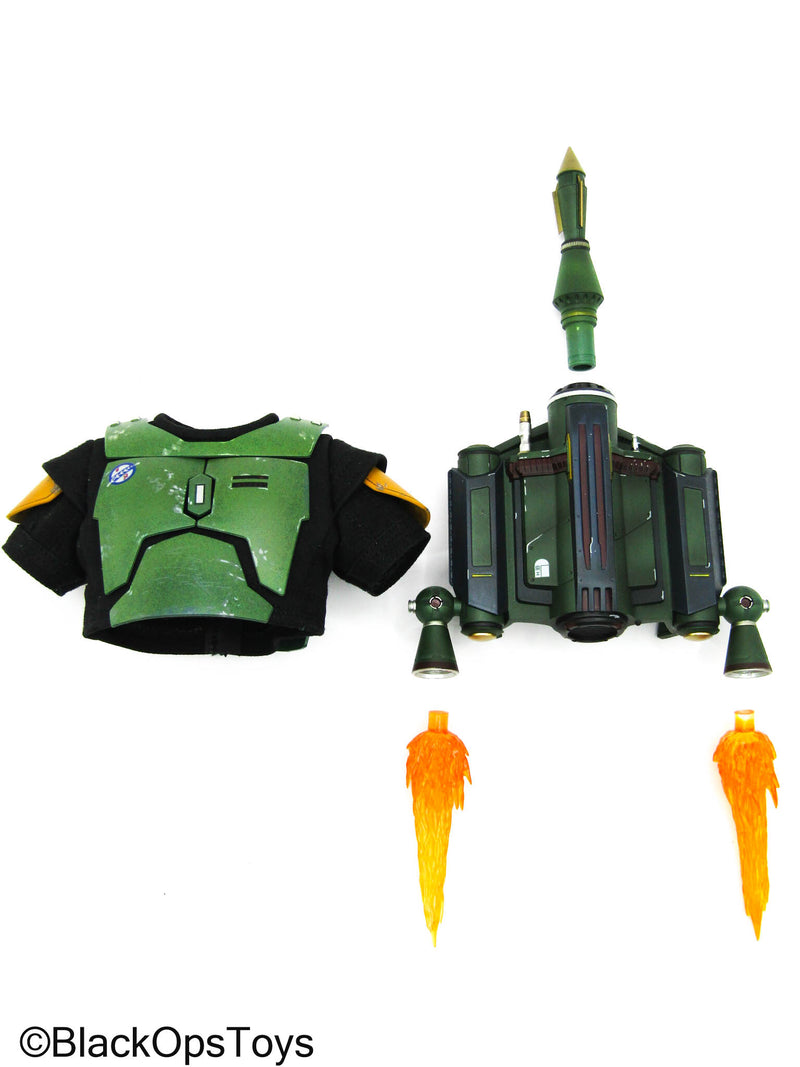Load image into Gallery viewer, BOBF Boba Fett - Green Body Armor w/Z-6 Jetpack &amp; FX

