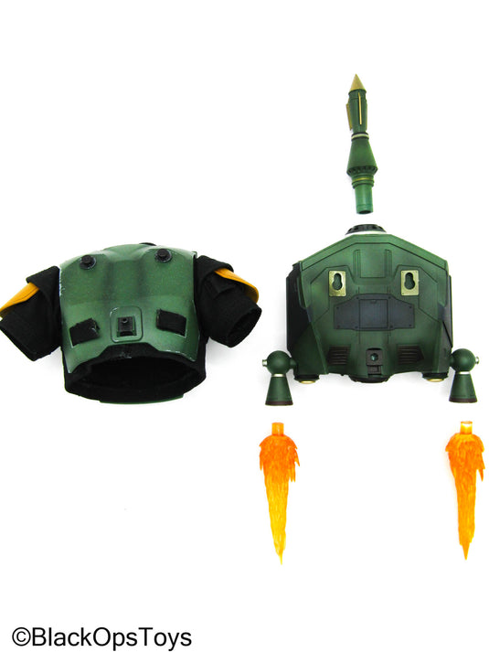BOBF Boba Fett - Green Body Armor w/Z-6 Jetpack & FX