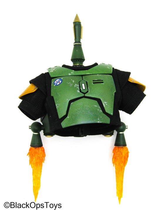 BOBF Boba Fett - Green Body Armor w/Z-6 Jetpack & FX