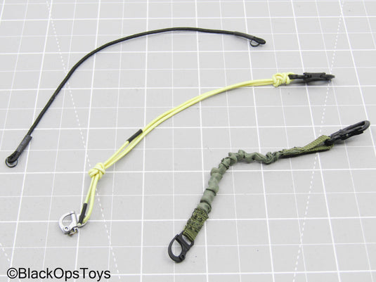 Yellow Bungee w/Carabiner, Black Bungee, & Retention Lanyard