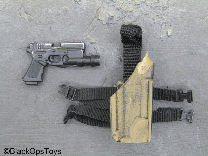 Load image into Gallery viewer, 2nd Infantry Gunner - Pistol w/Tan Weathered Holster

