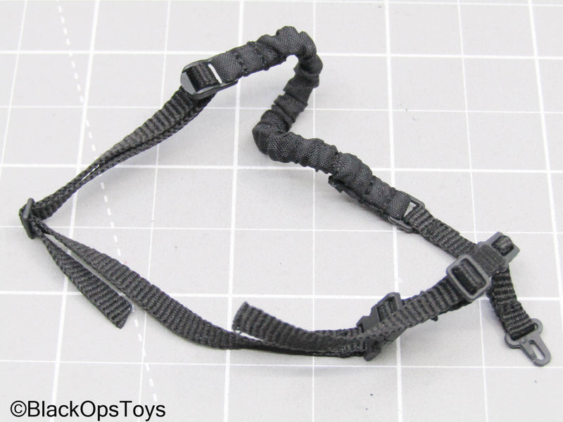 Load image into Gallery viewer, Black Single Point Sling w/Retention Lanyard

