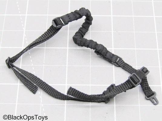 Black Single Point Sling w/Retention Lanyard