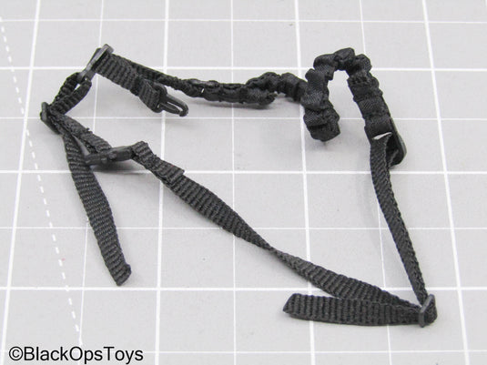 Black Single Point Sling w/Retention Lanyard