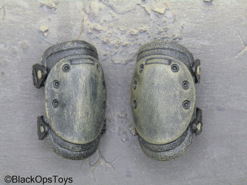 Navy Seal VBSS Black Weathered Knee Pads BlackOpsToys