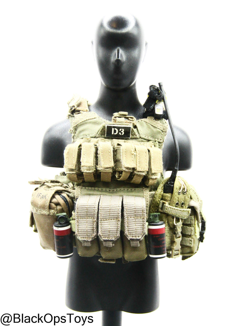 Load image into Gallery viewer, Pro Built Custom FDE Tan MOLLE Plate Carrier w/Gear Set
