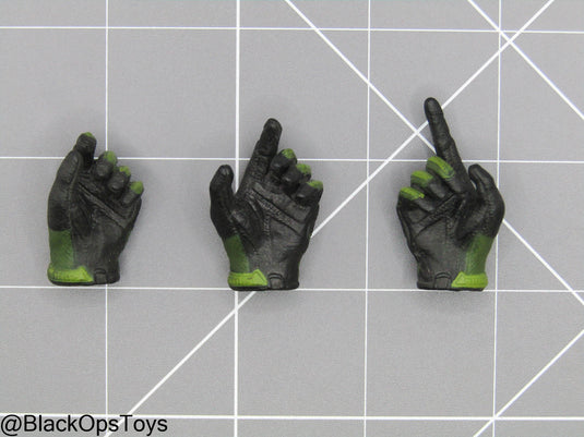 C.B.R.N. Assault Team - OD Green & Black Gloved Hand Set (x3)